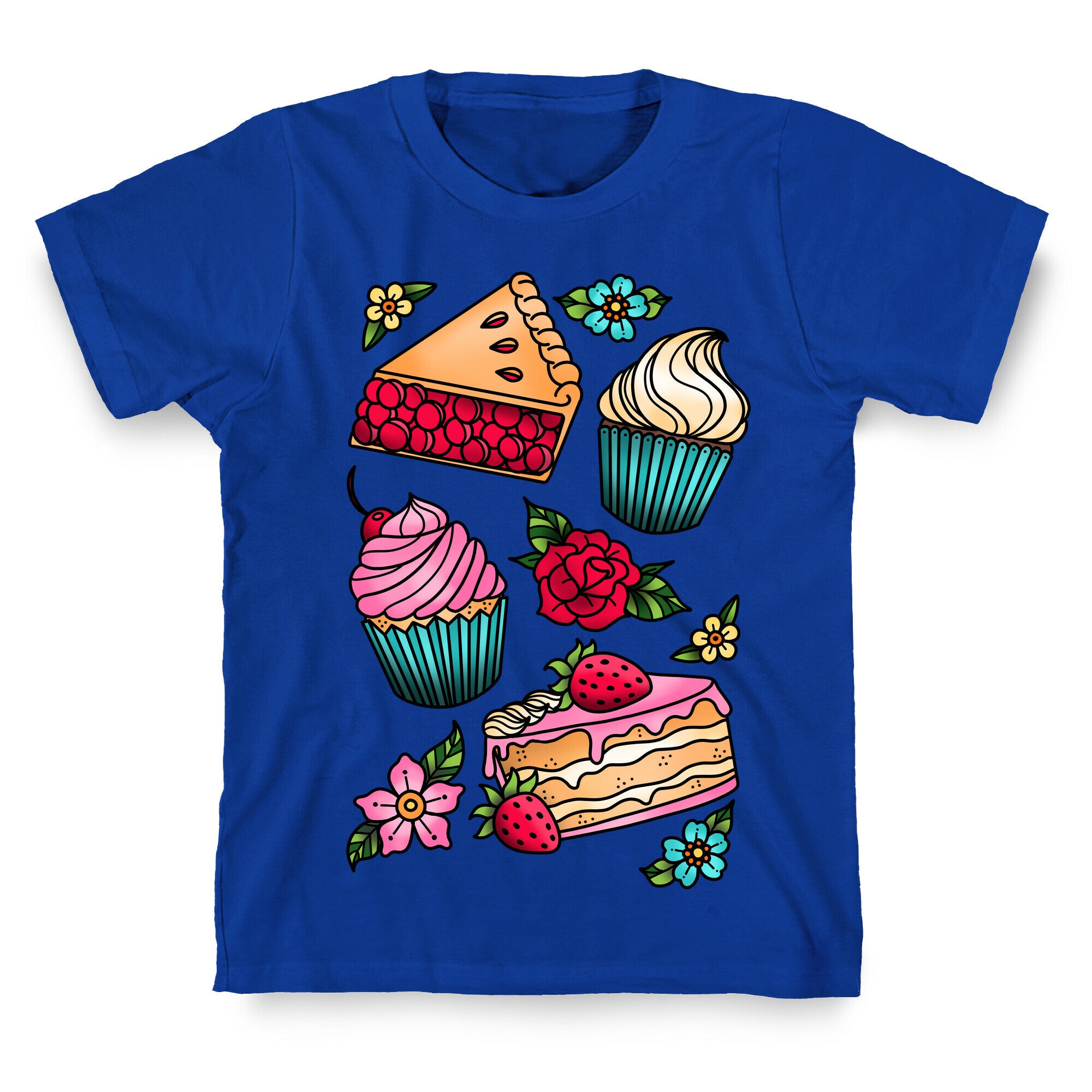 Traditional Tattoo Style Desserts T-Shirt