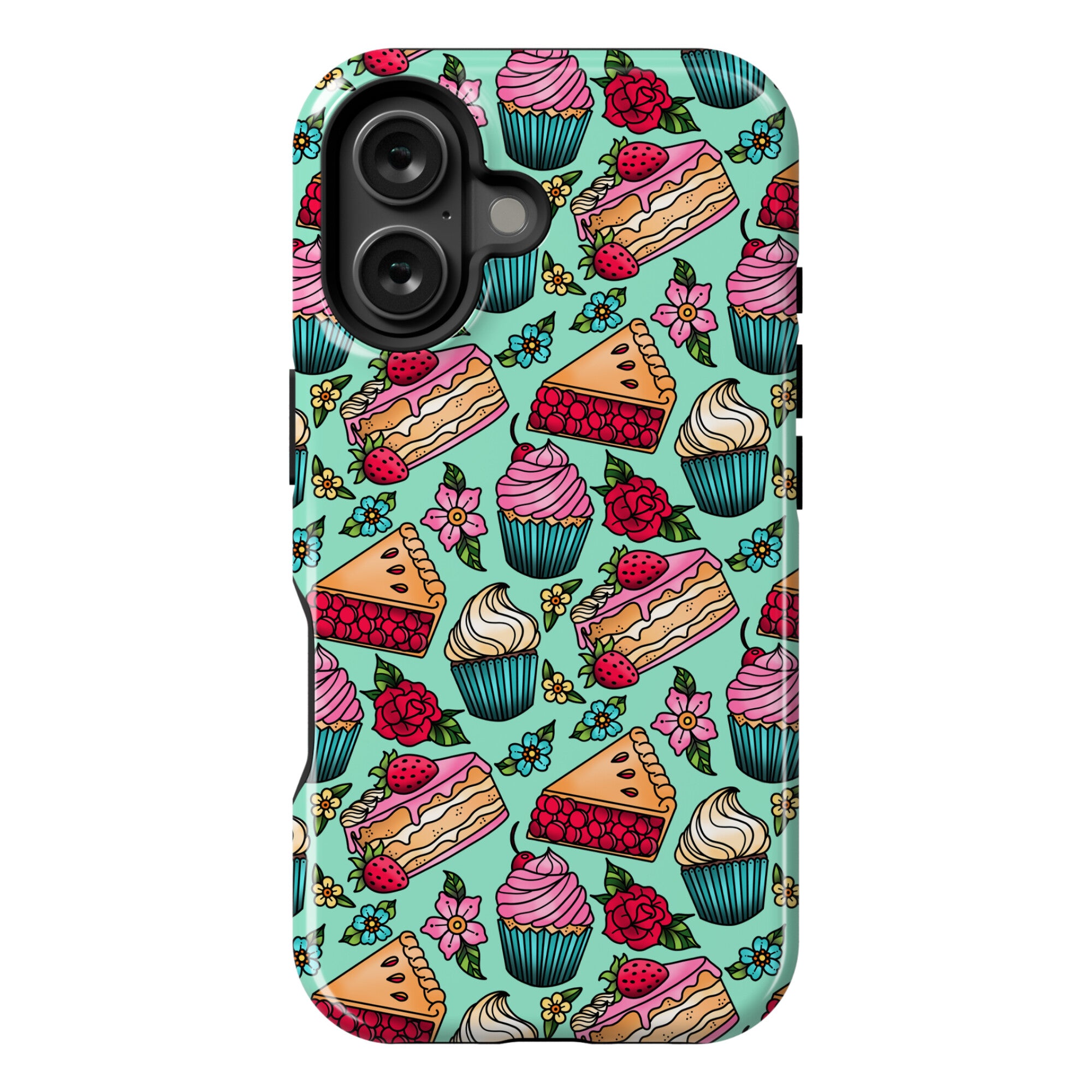 Traditional Tattoo Style Desserts Phone Case
