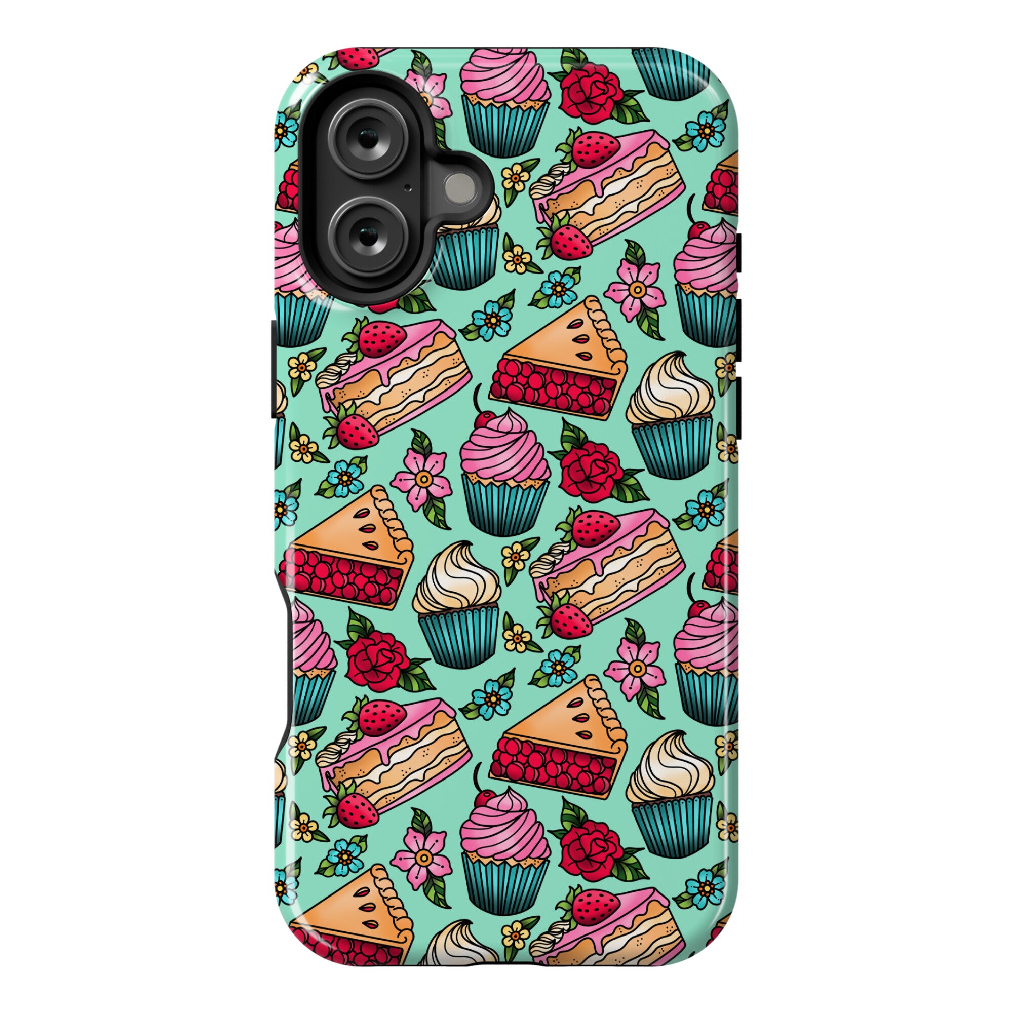 Traditional Tattoo Style Desserts Phone Case