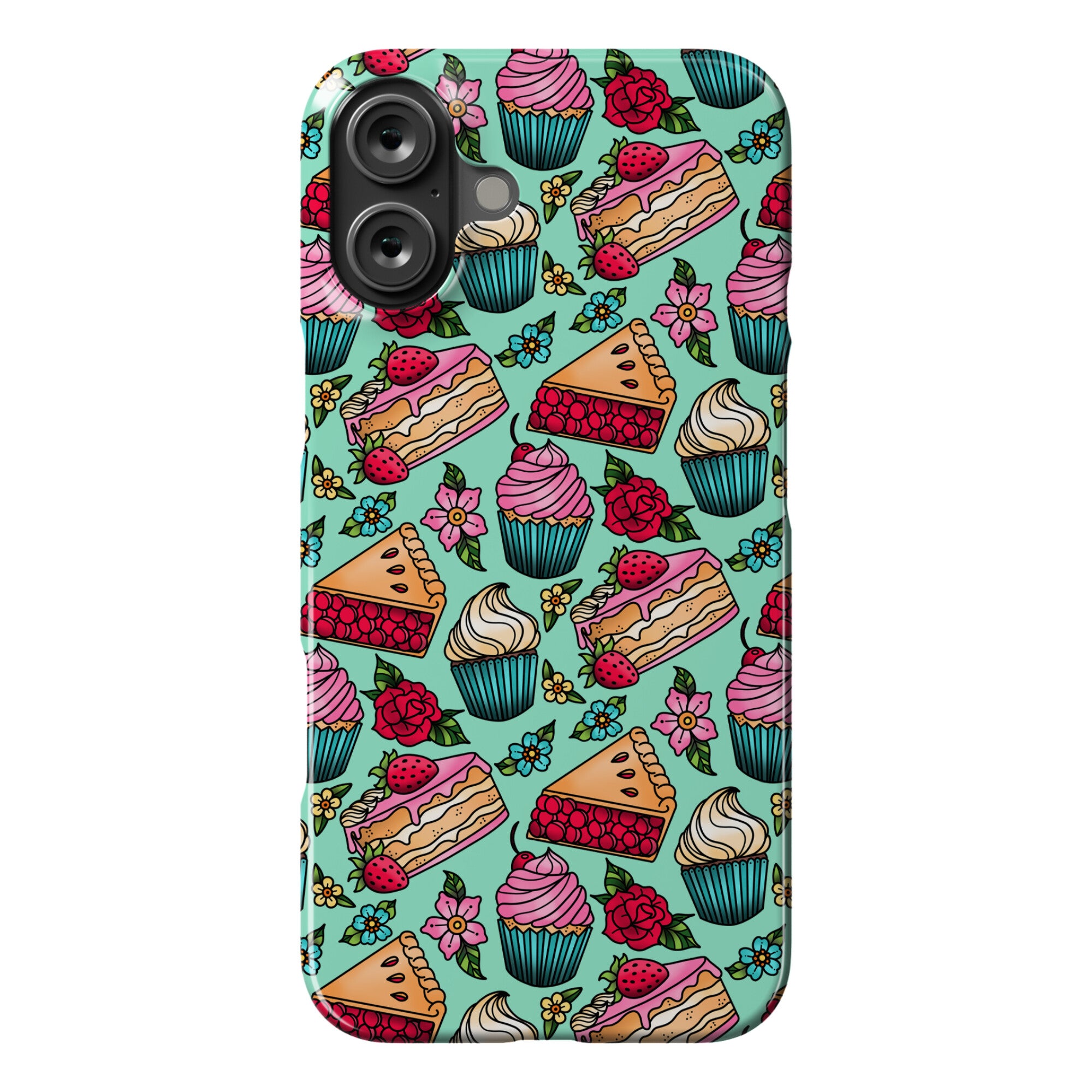 Traditional Tattoo Style Desserts Phone Case