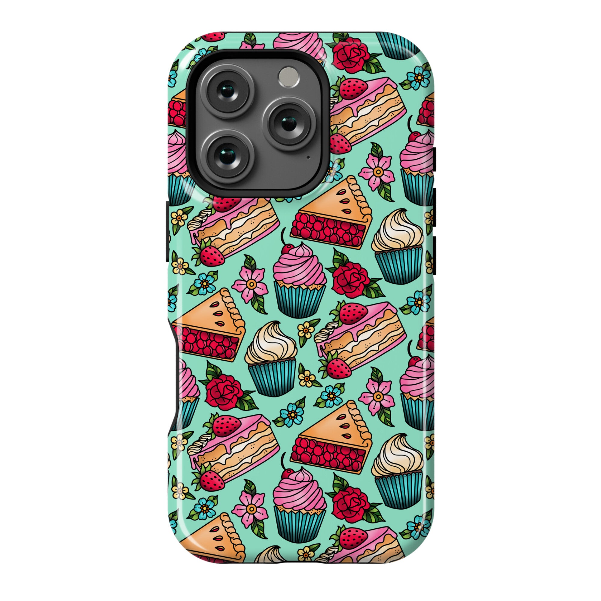 Traditional Tattoo Style Desserts Phone Case
