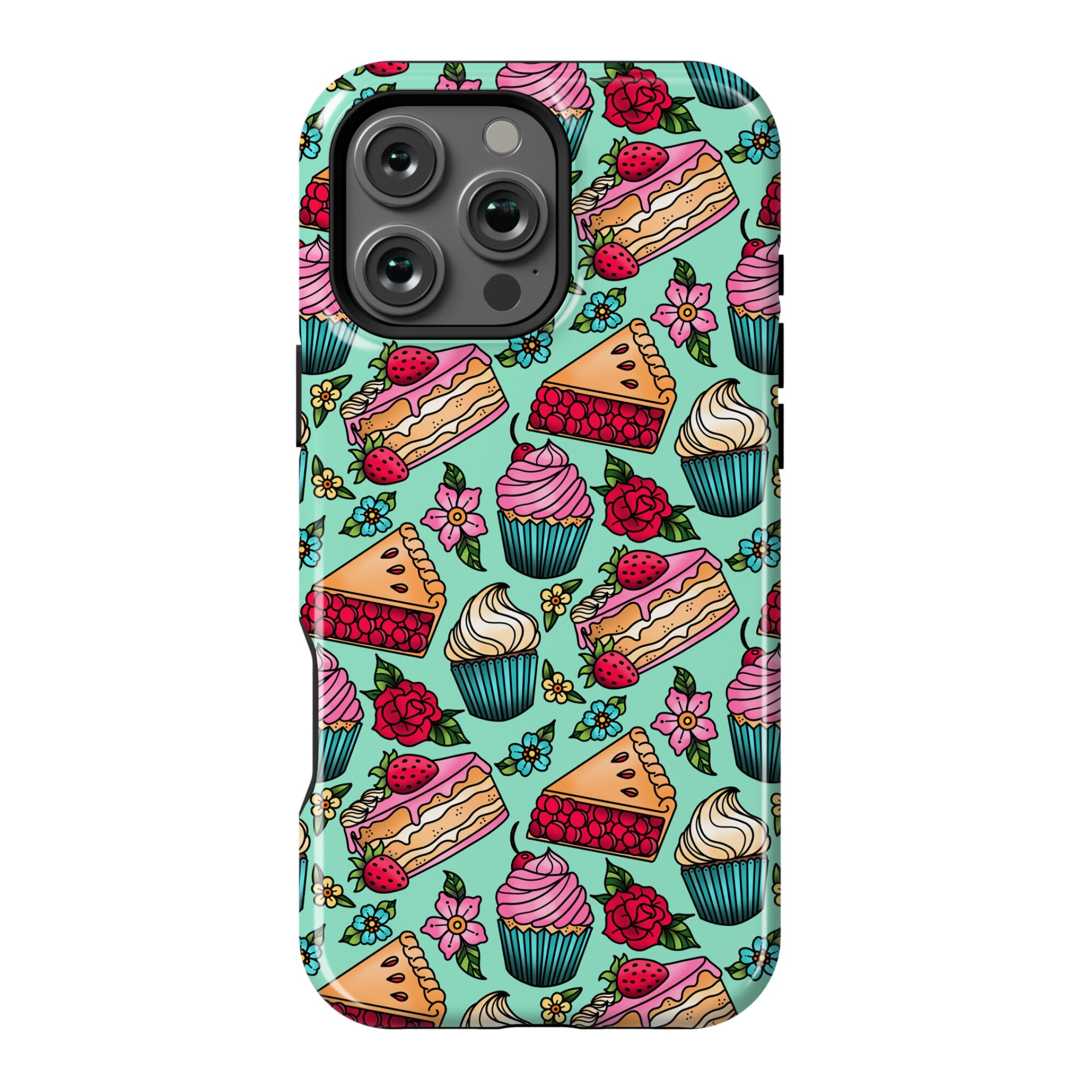 Traditional Tattoo Style Desserts Phone Case