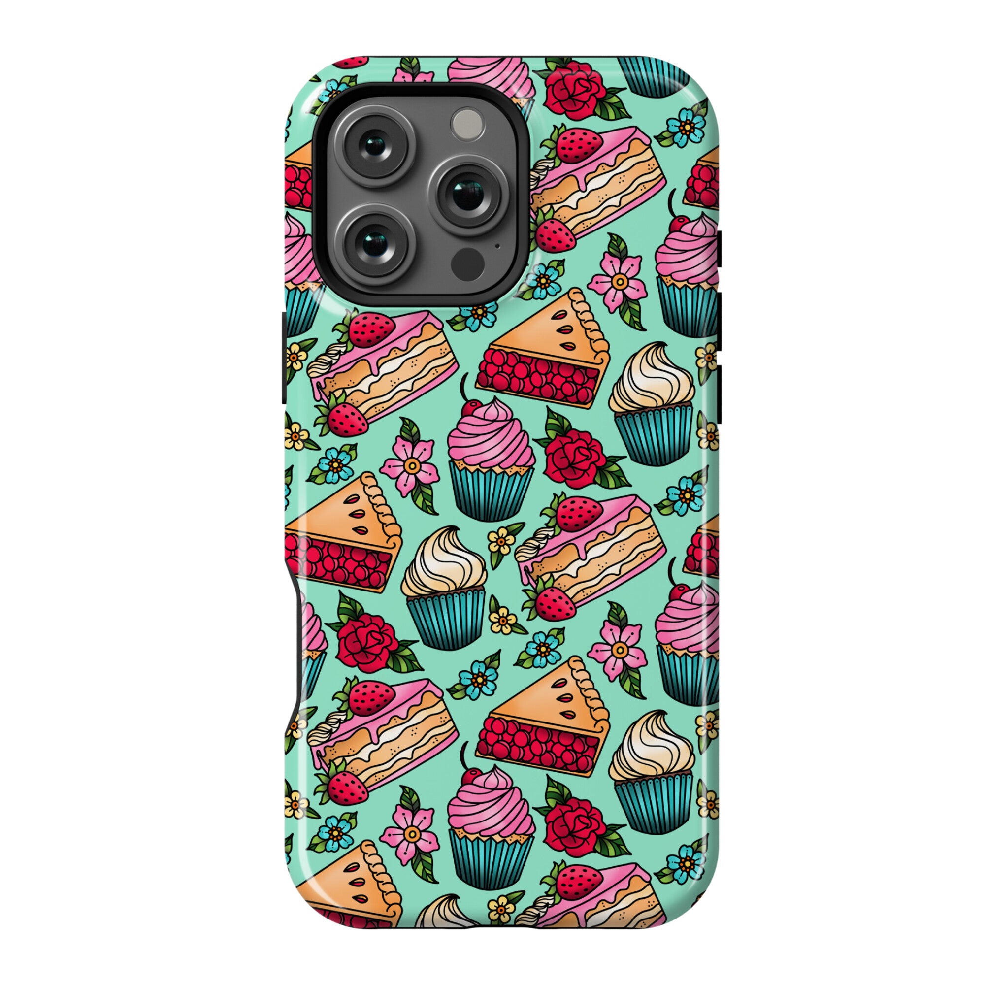 Traditional Tattoo Style Desserts Phone Case