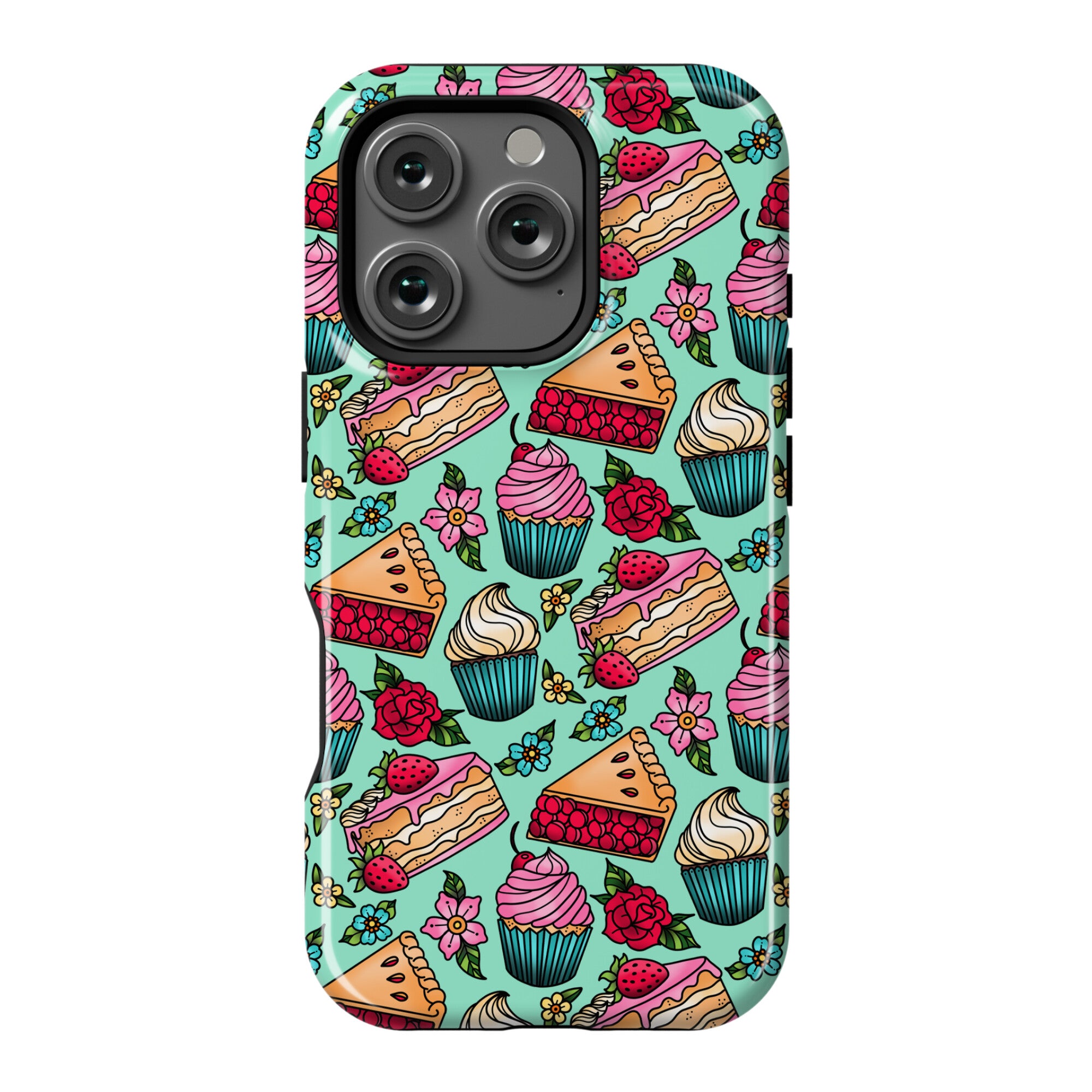 Traditional Tattoo Style Desserts Phone Case
