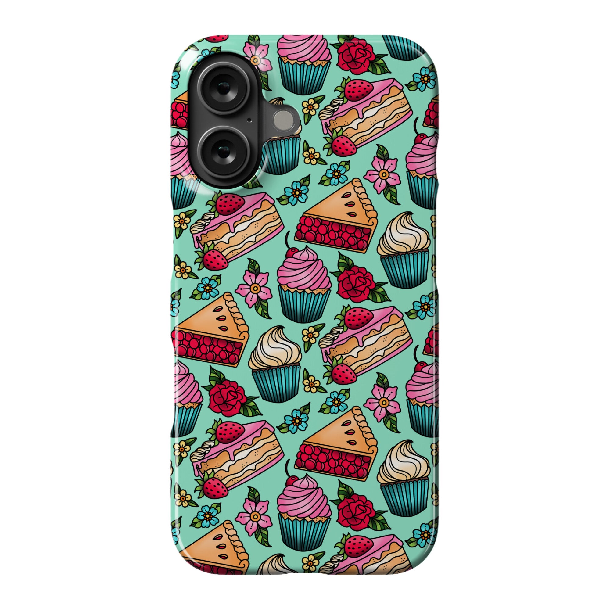 Traditional Tattoo Style Desserts Phone Case