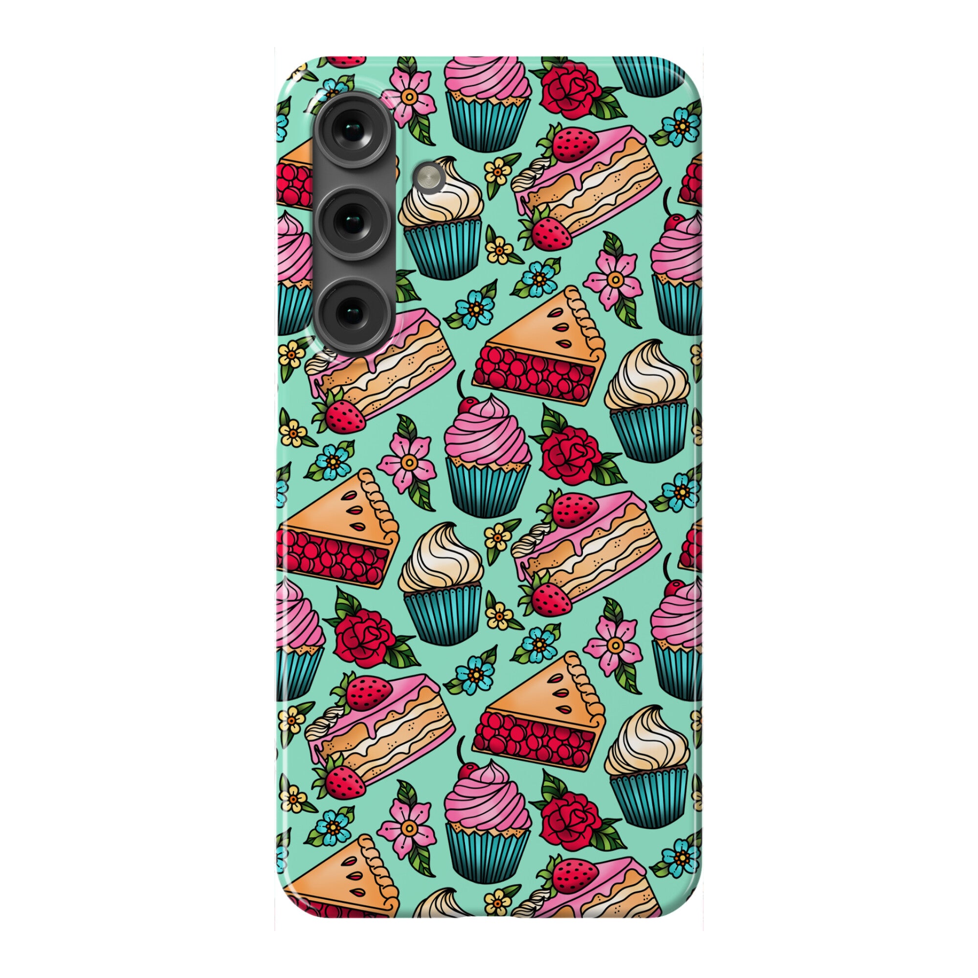 Traditional Tattoo Style Desserts Phone Case