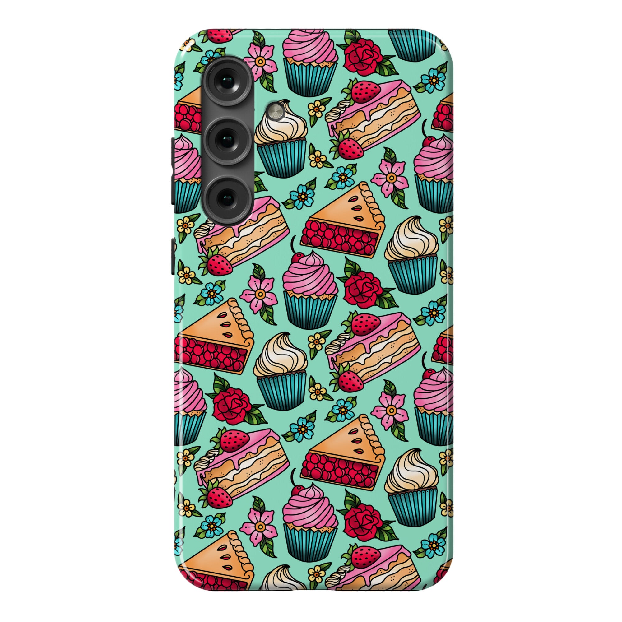 Traditional Tattoo Style Desserts Phone Case