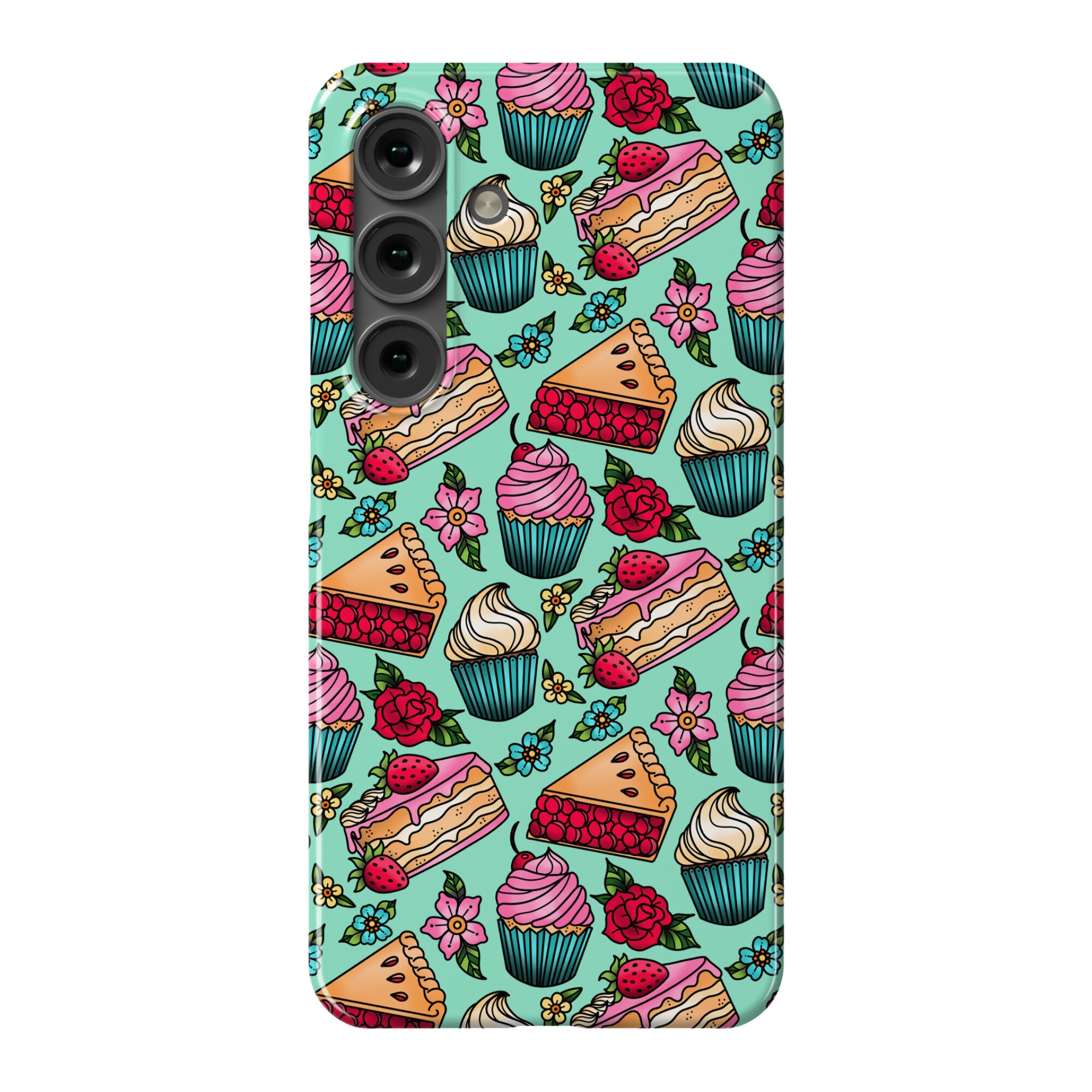 Traditional Tattoo Style Desserts Phone Case