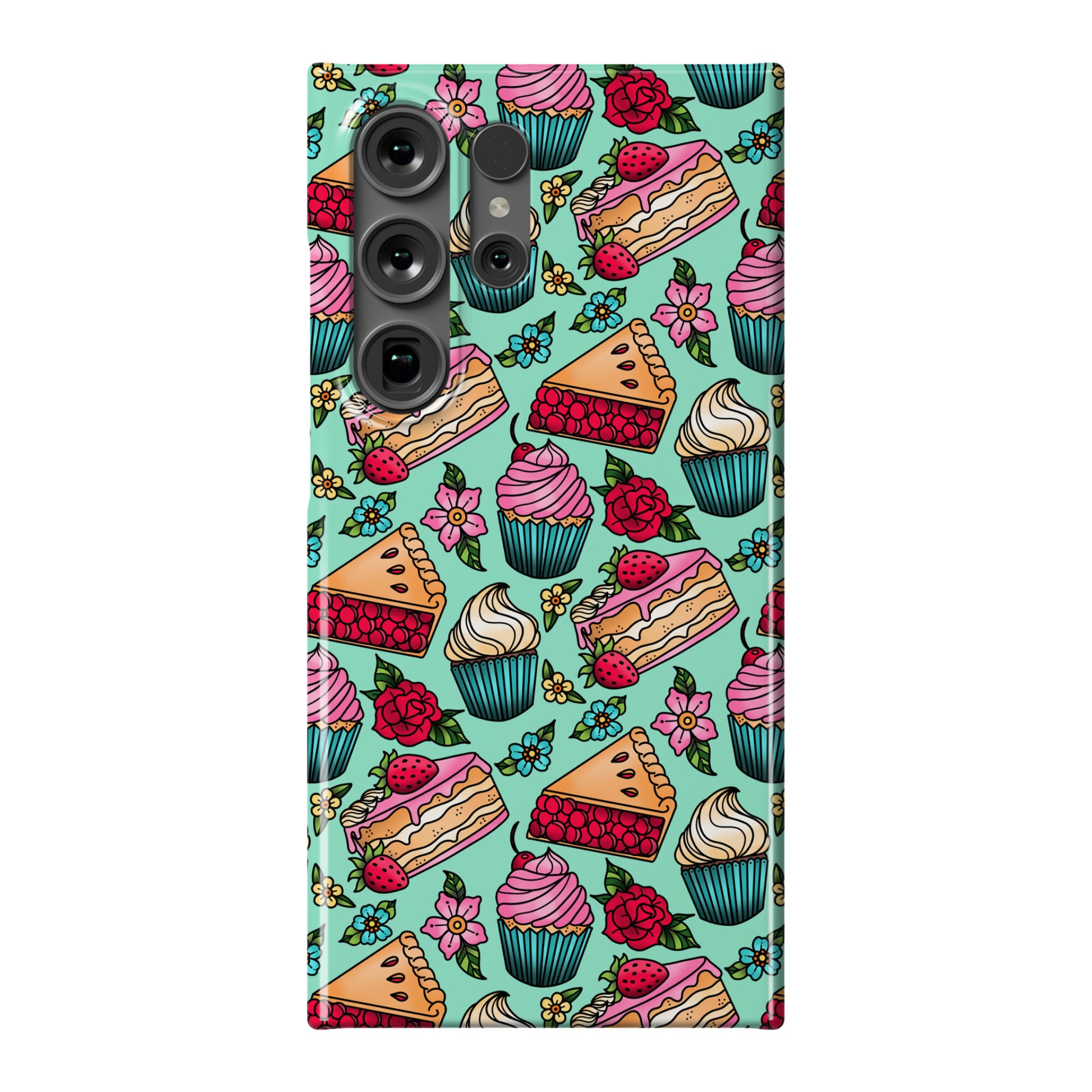 Traditional Tattoo Style Desserts Phone Case