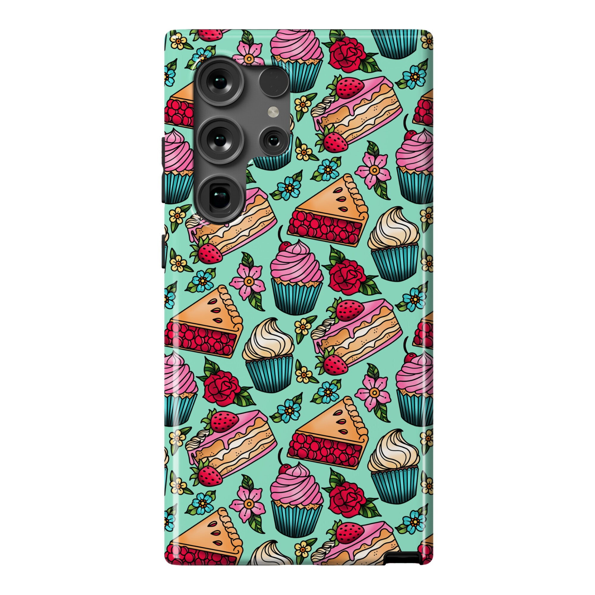 Traditional Tattoo Style Desserts Phone Case