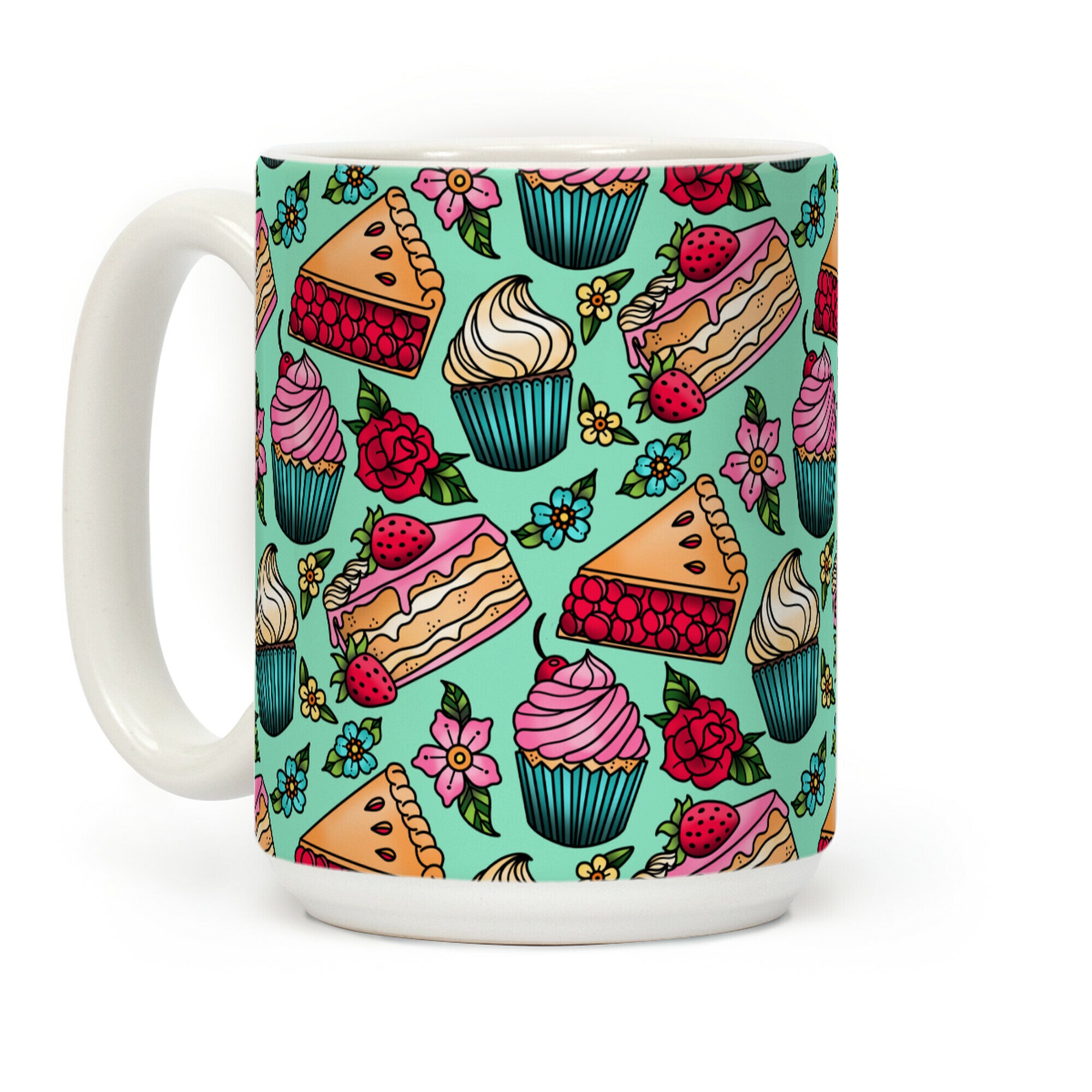 Traditional Tattoo Style Desserts Coffee Mug