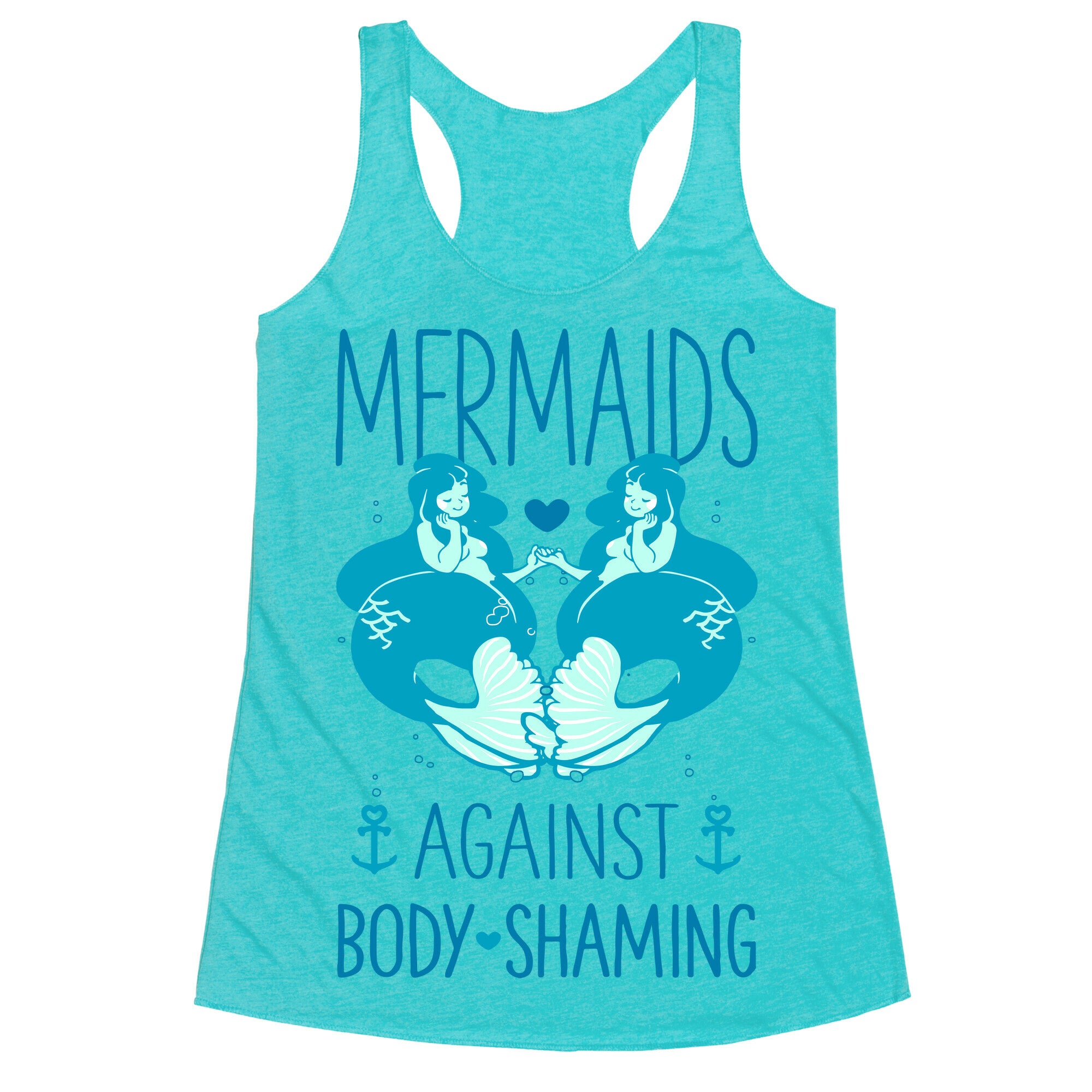 Mermaids Against Body Shaming Racerback Tank