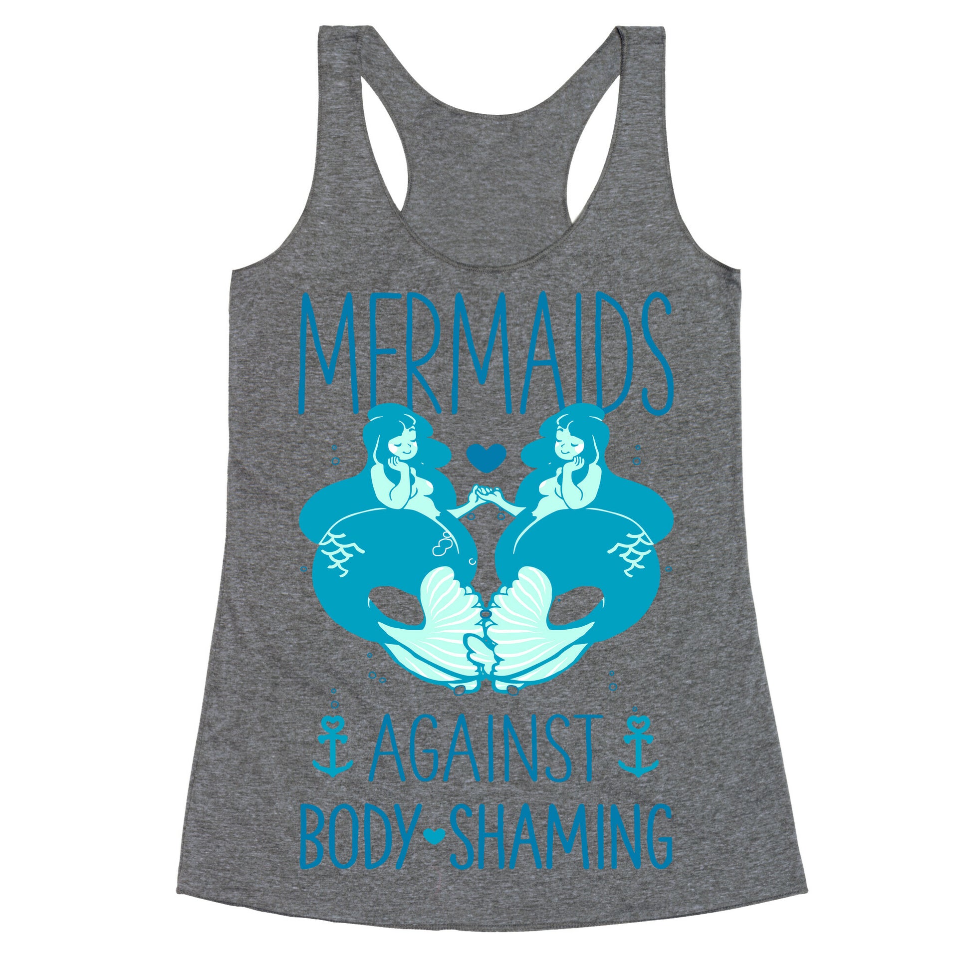 Mermaids Against Body Shaming Racerback Tank