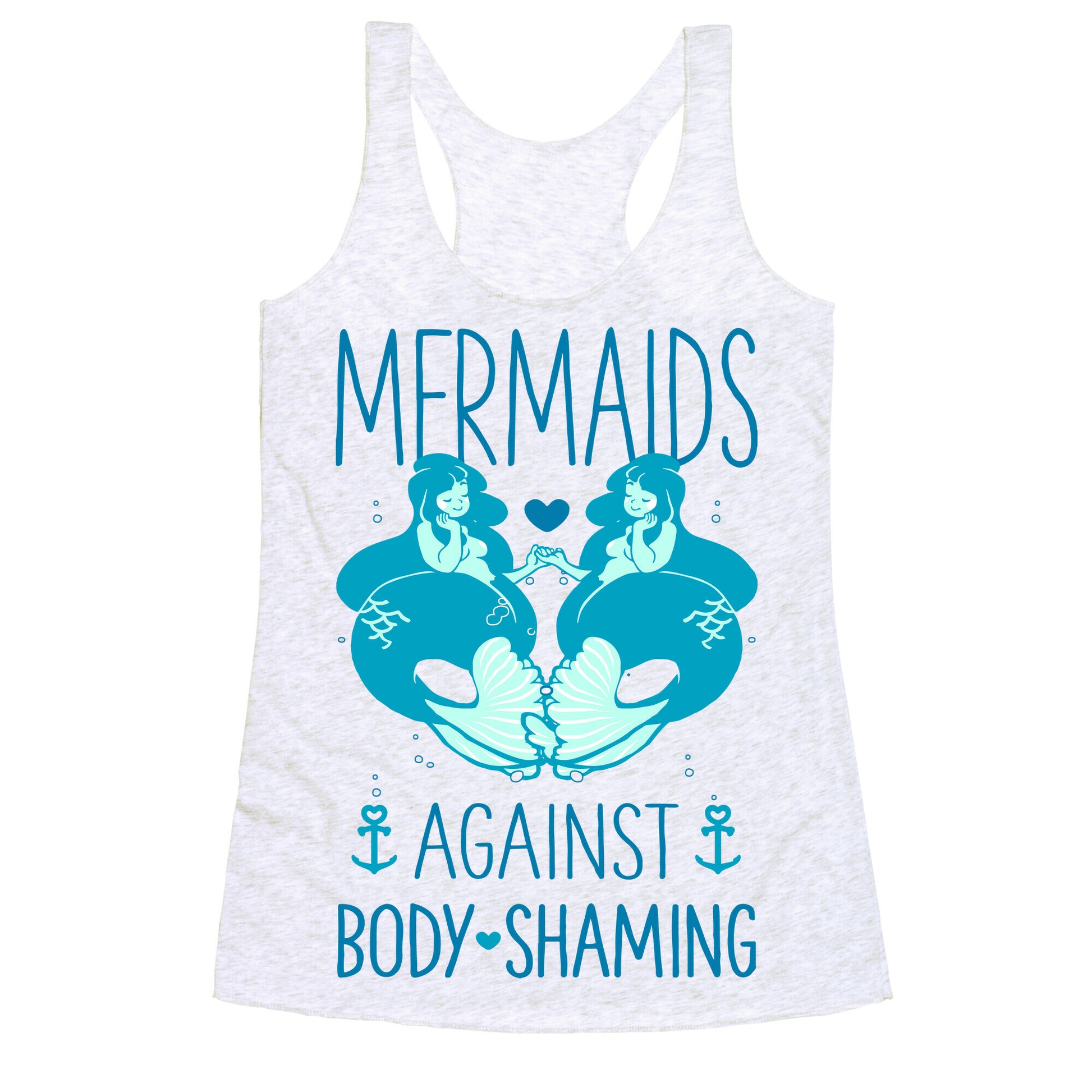 Mermaids Against Body Shaming Racerback Tank