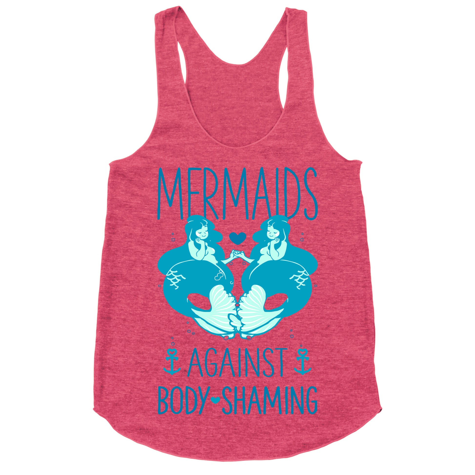 Mermaids Against Body Shaming Racerback Tank