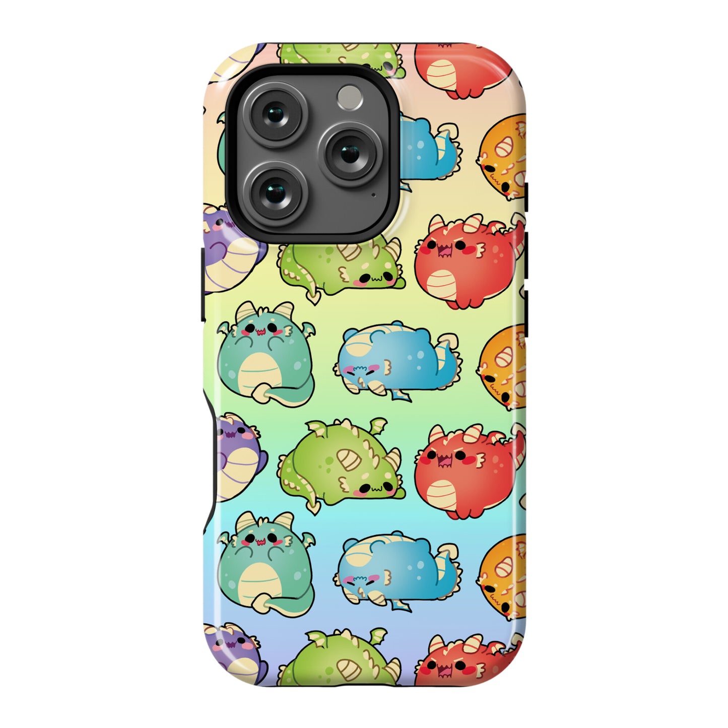 Kawaii Dragons Pattern Phone Case