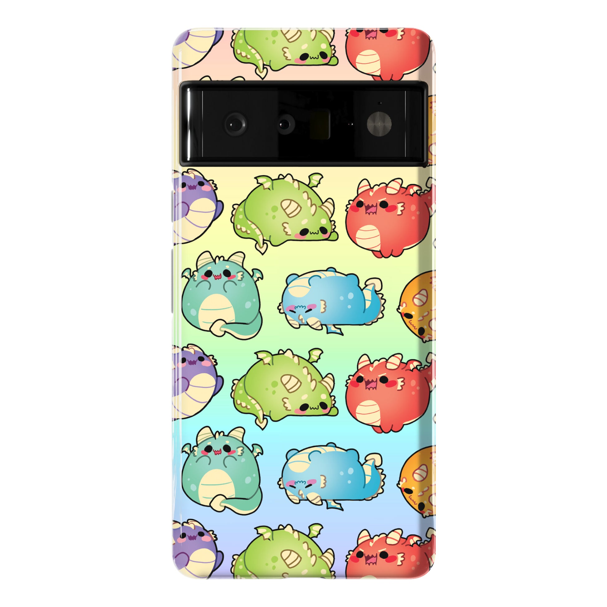 Kawaii Dragons Pattern Phone Case
