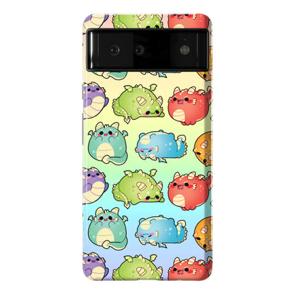Kawaii Dragons Pattern Phone Case