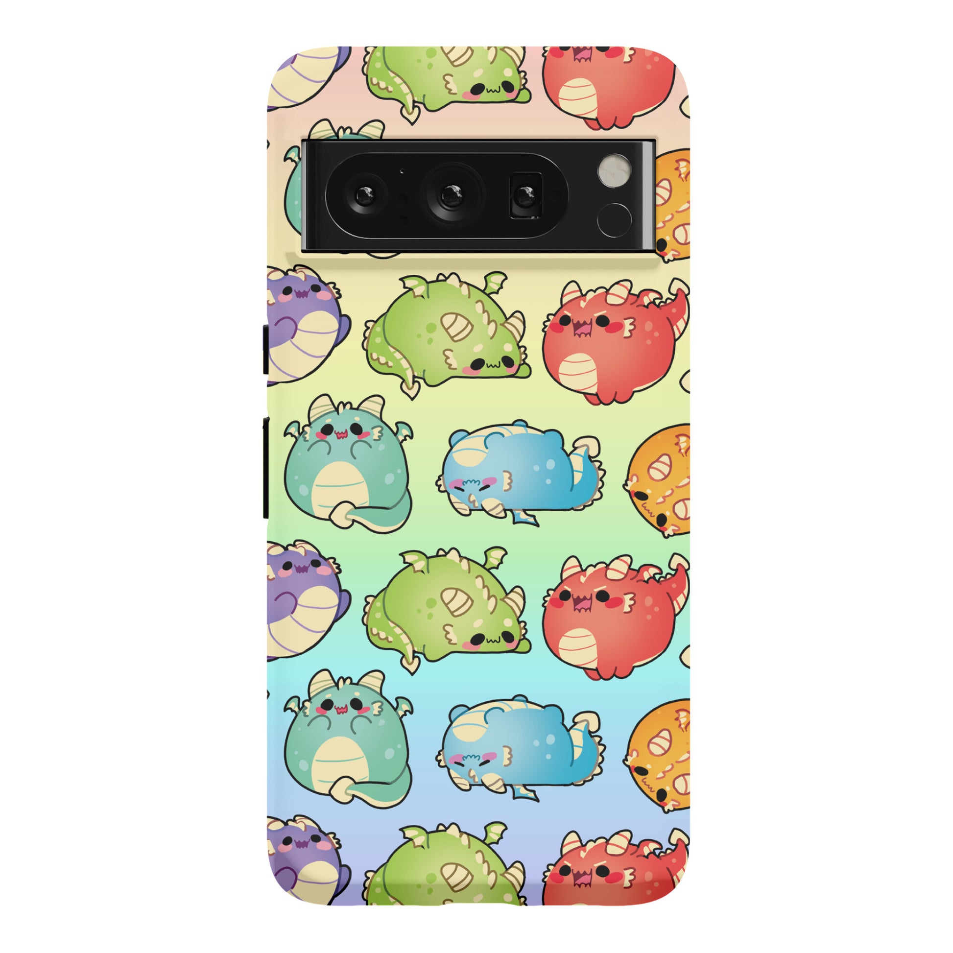 Kawaii Dragons Pattern Phone Case