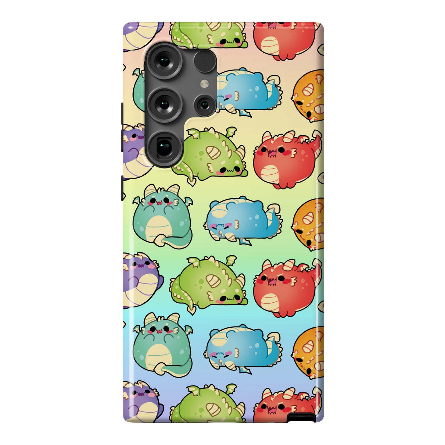 Kawaii Dragons Pattern Phone Case