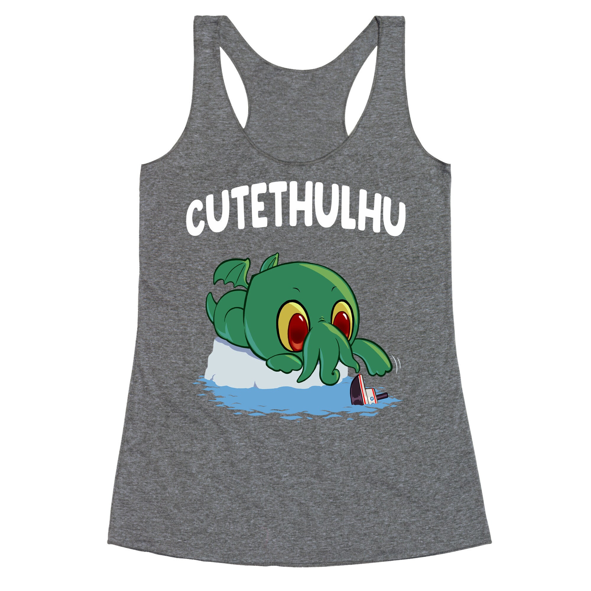 Cutethulhu Racerback Tank