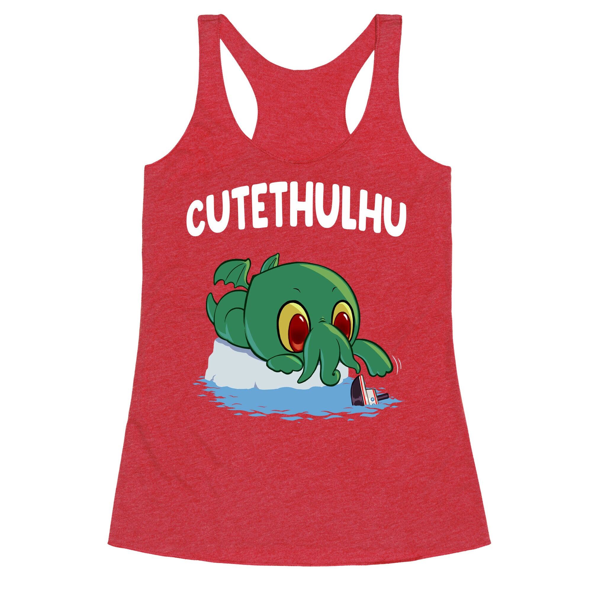 Cutethulhu Racerback Tank