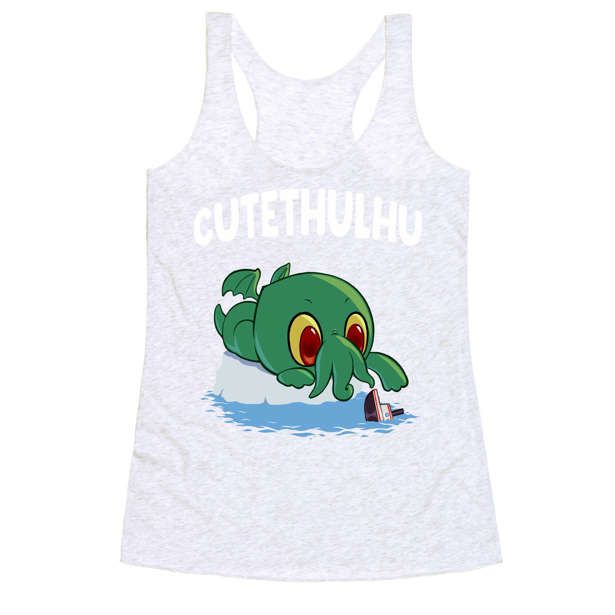 Cutethulhu Racerback Tank