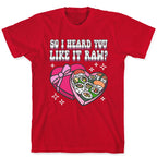So I heard you like it raw? Sushi Heart Box T-Shirt