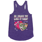 So I heard you like it raw? Sushi Heart Box Racerback Tank