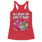 So I heard you like it raw? Sushi Heart Box Racerback Tank