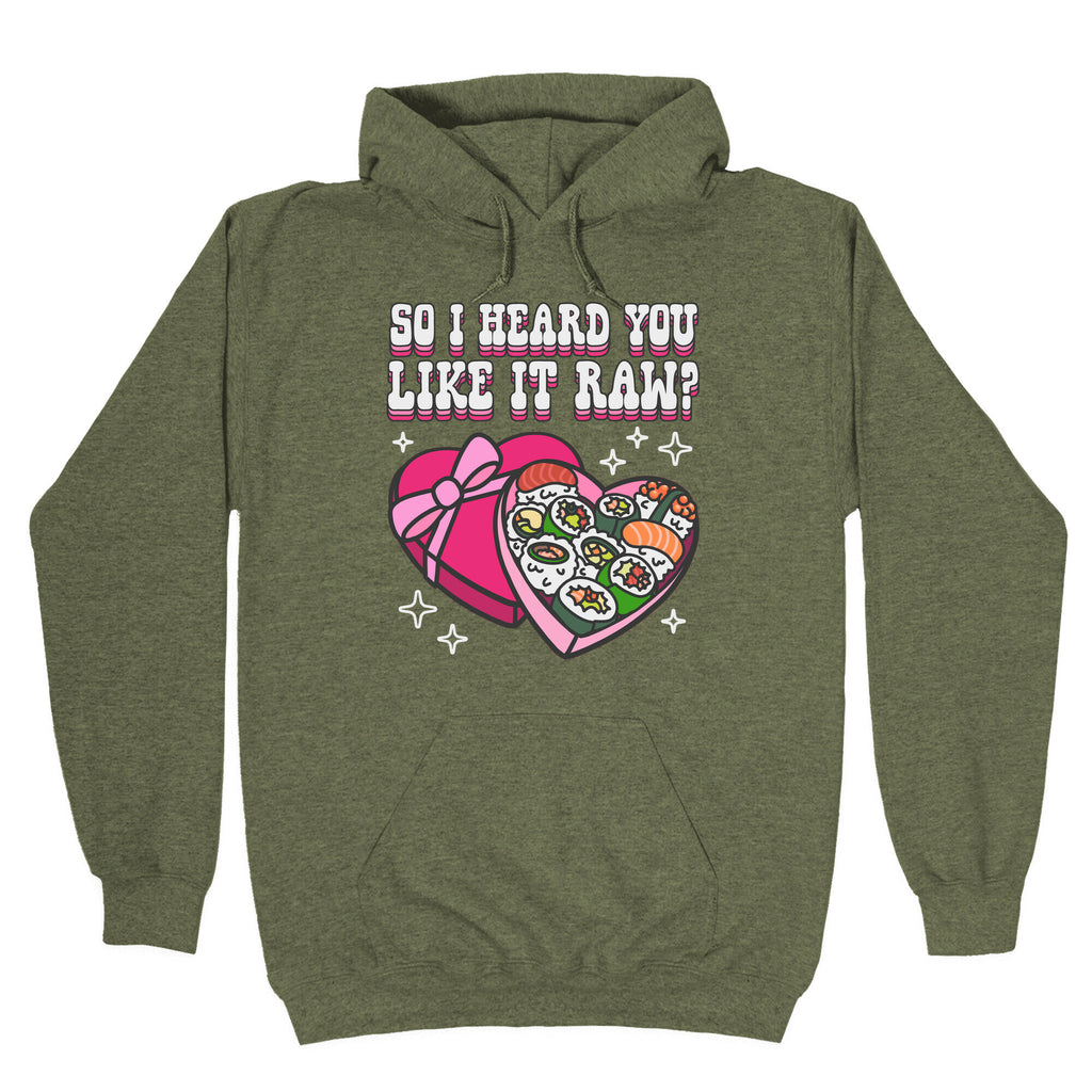 So I heard you like it raw? Sushi Heart Box Hoodie