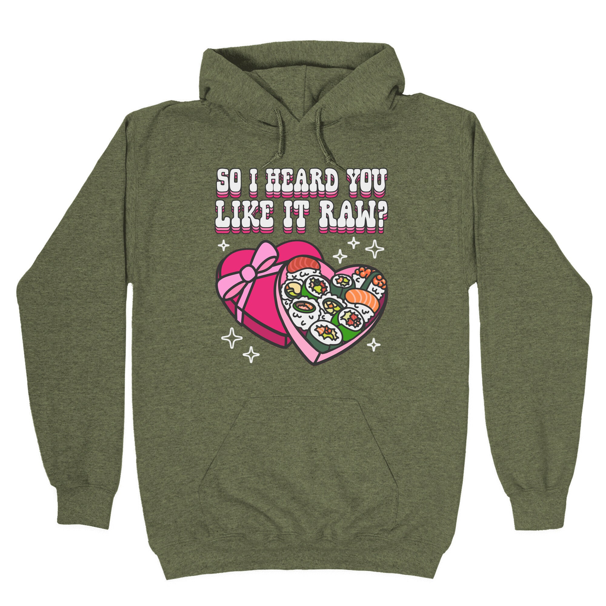 So I heard you like it raw? Sushi Heart Box Hoodie