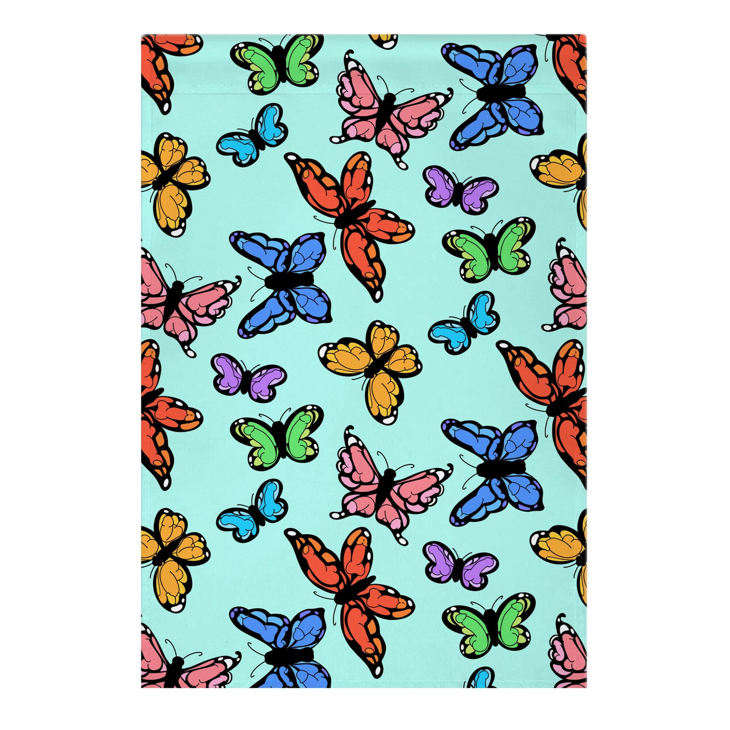 Hidden Penis Butterflies Pattern Garden Flag