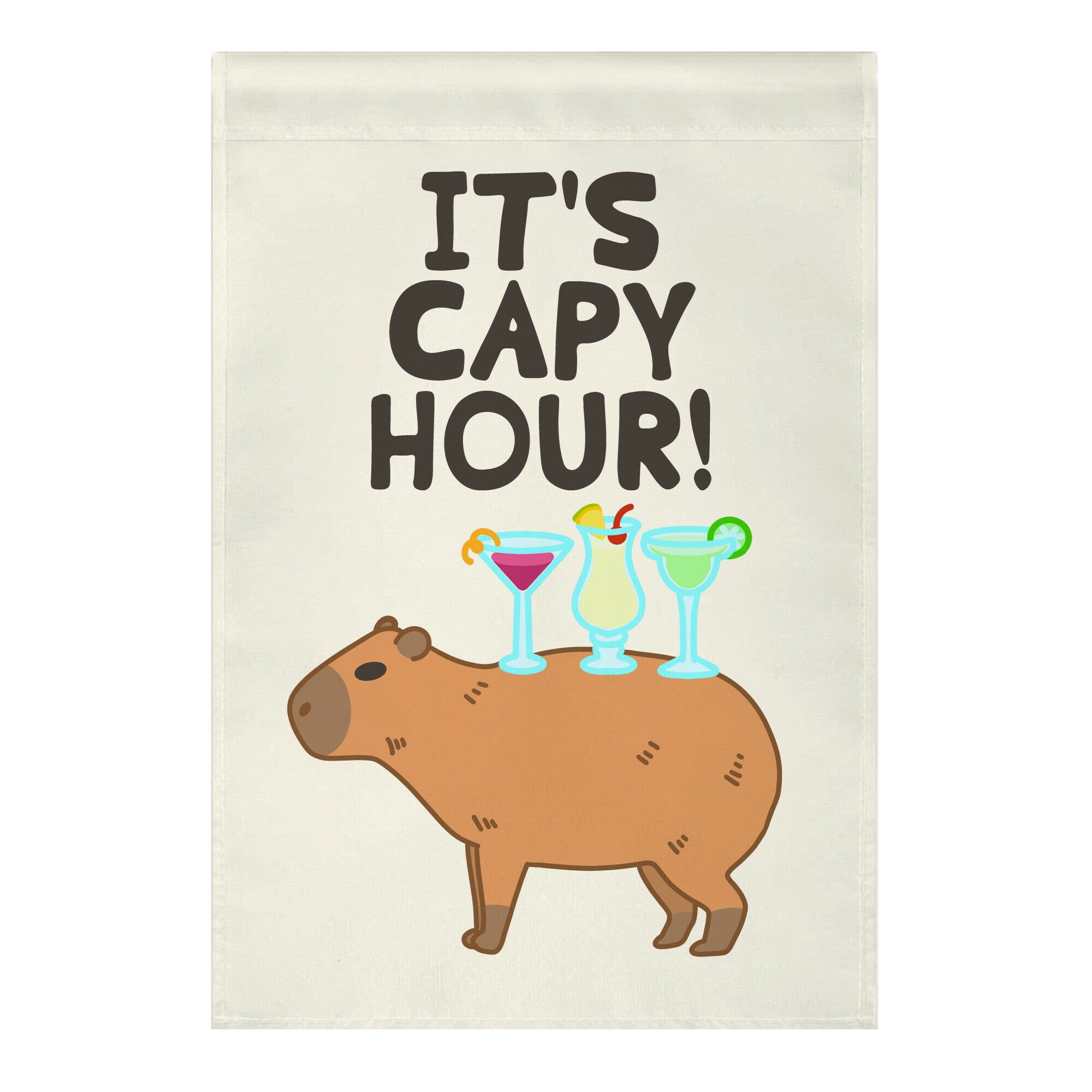 It's Capy Hour! Garden Flag