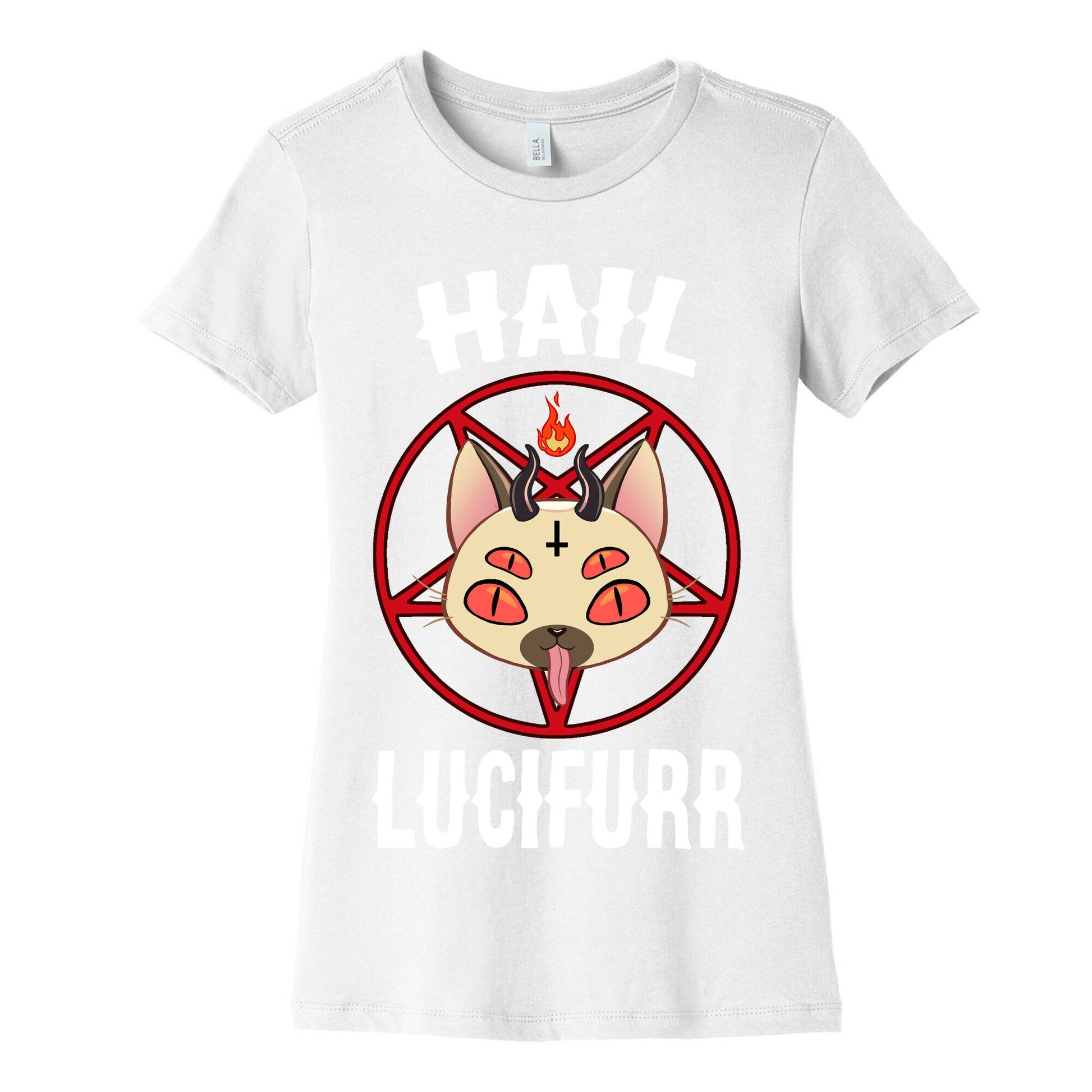 Hail Lucifurr  Women's Cotton Tee