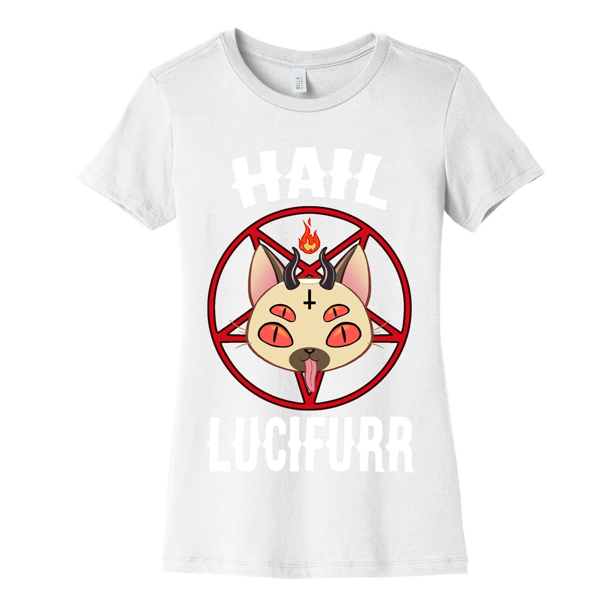 Hail Lucifurr  Women's Cotton Tee