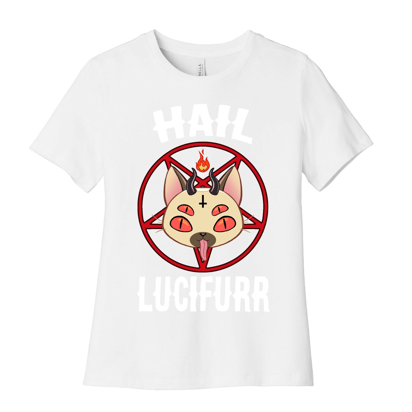 Hail Lucifurr  Women's Cotton Tee