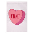 Cunt Candy Heart  Garden Flag