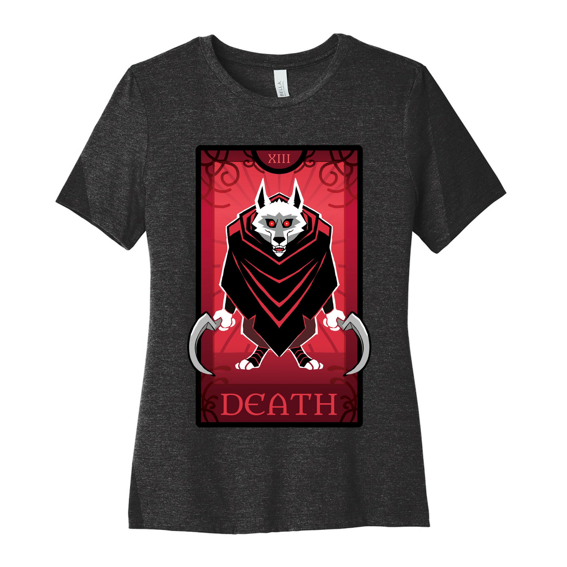 Death Wolf Tarot Women's Cotton Tee