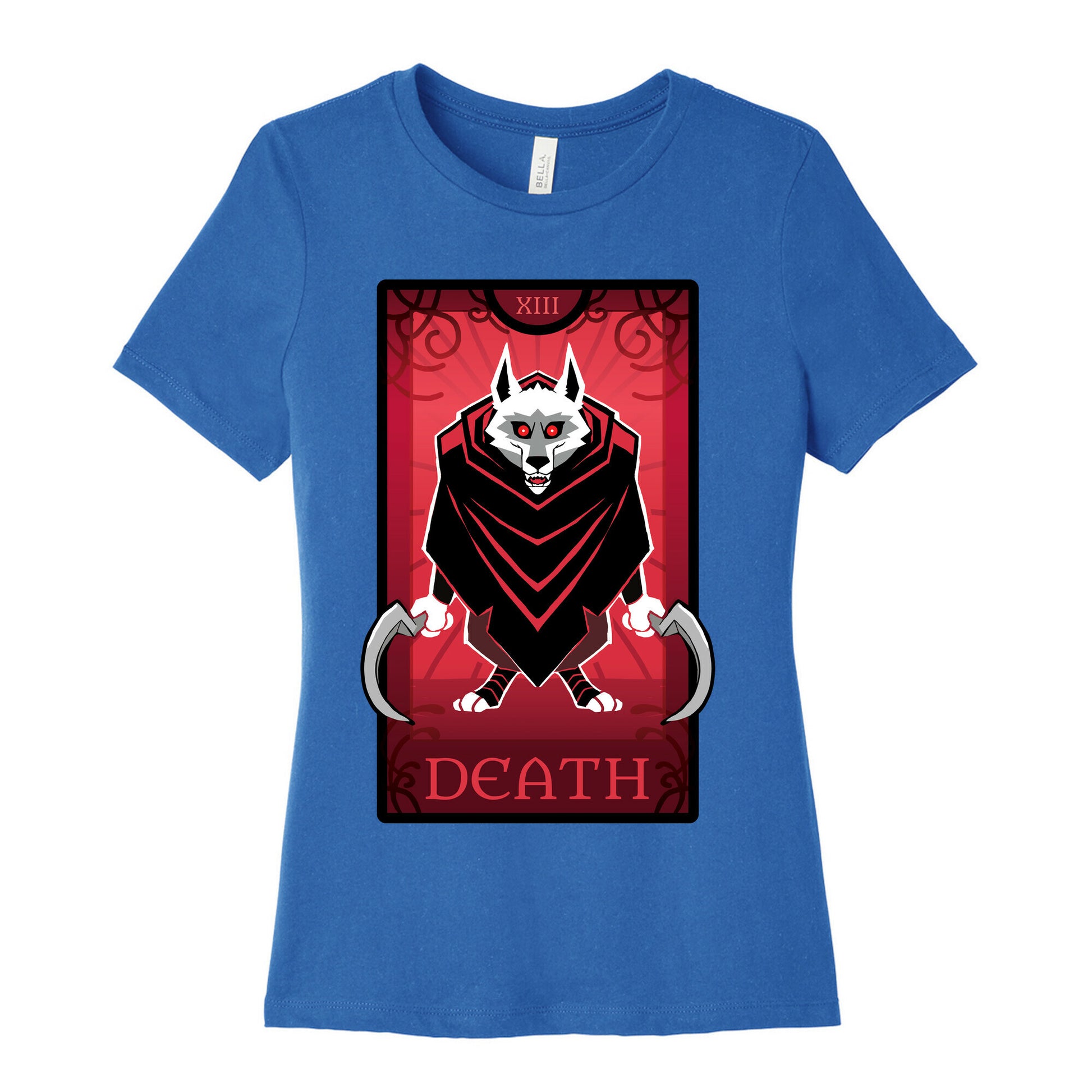 Death Wolf Tarot Women's Cotton Tee
