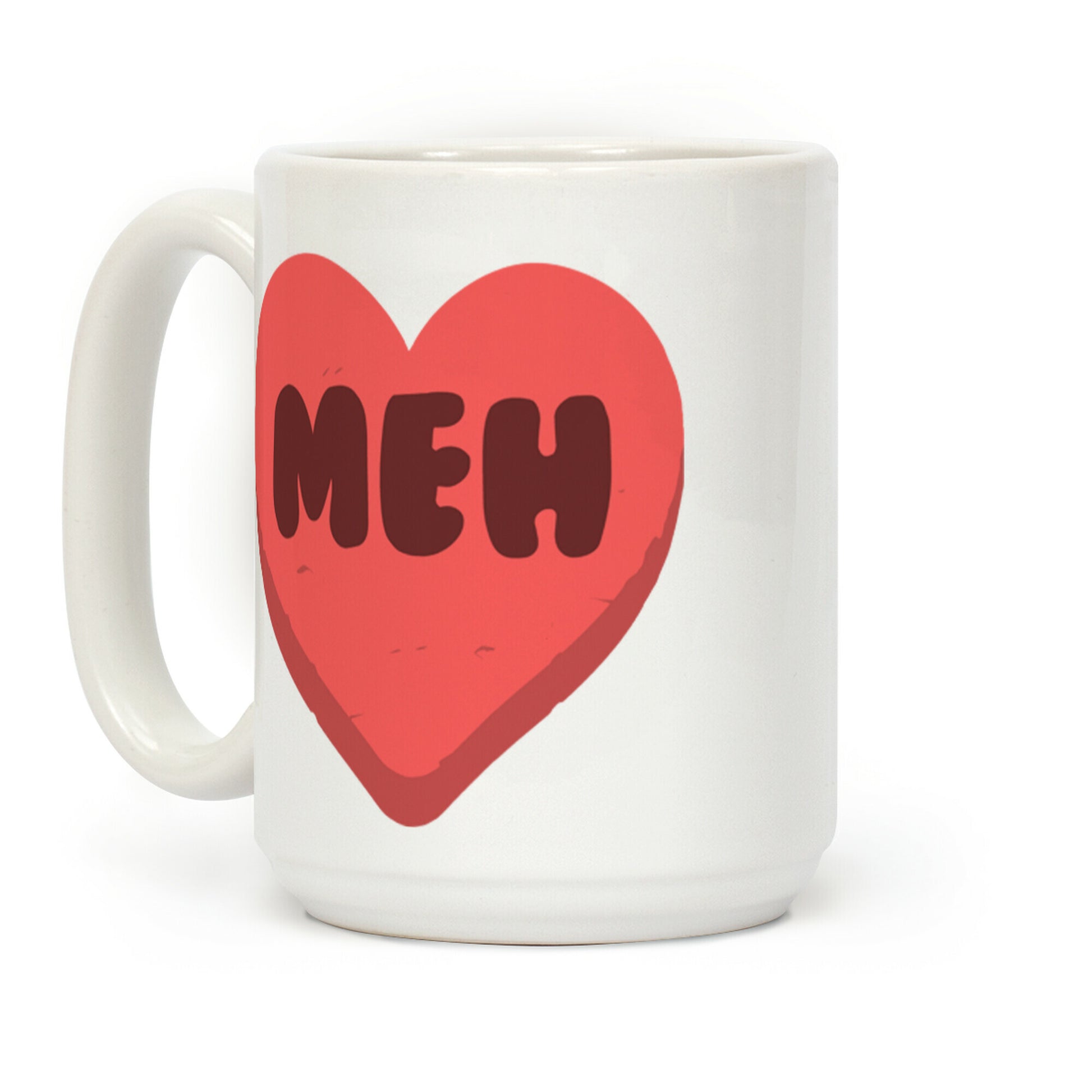 Valentine's Day Heart Meh Coffee Mug