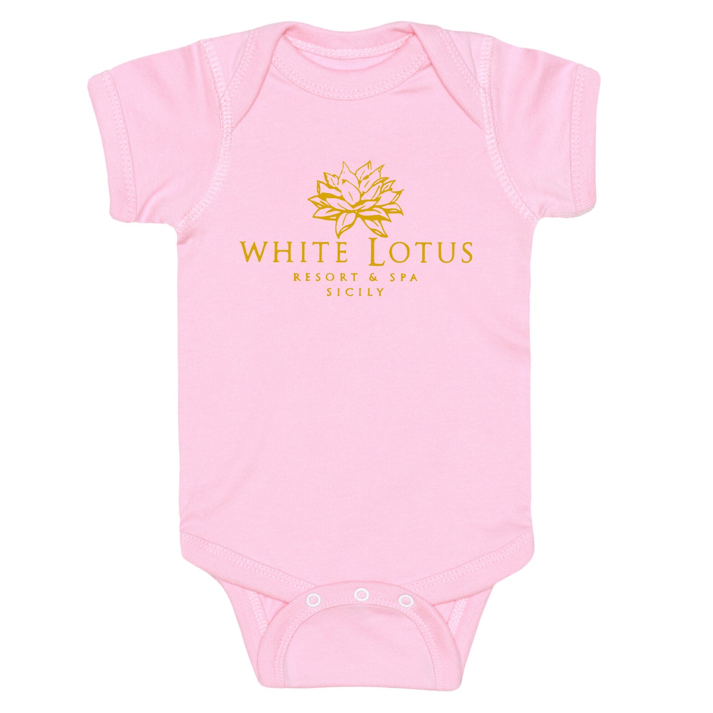 White Lotus Resort Baby One Piece