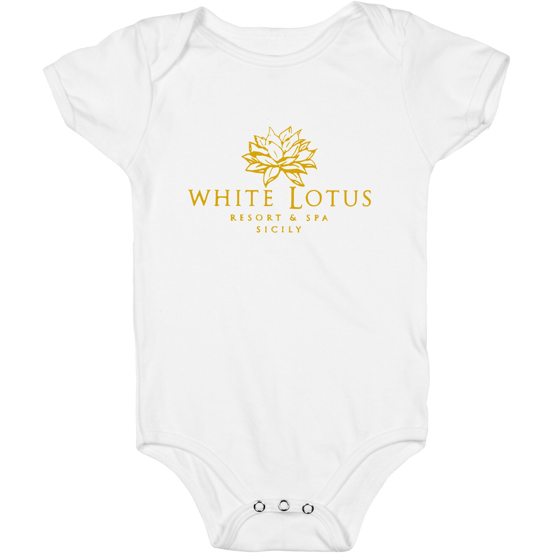 White Lotus Resort Baby One Piece