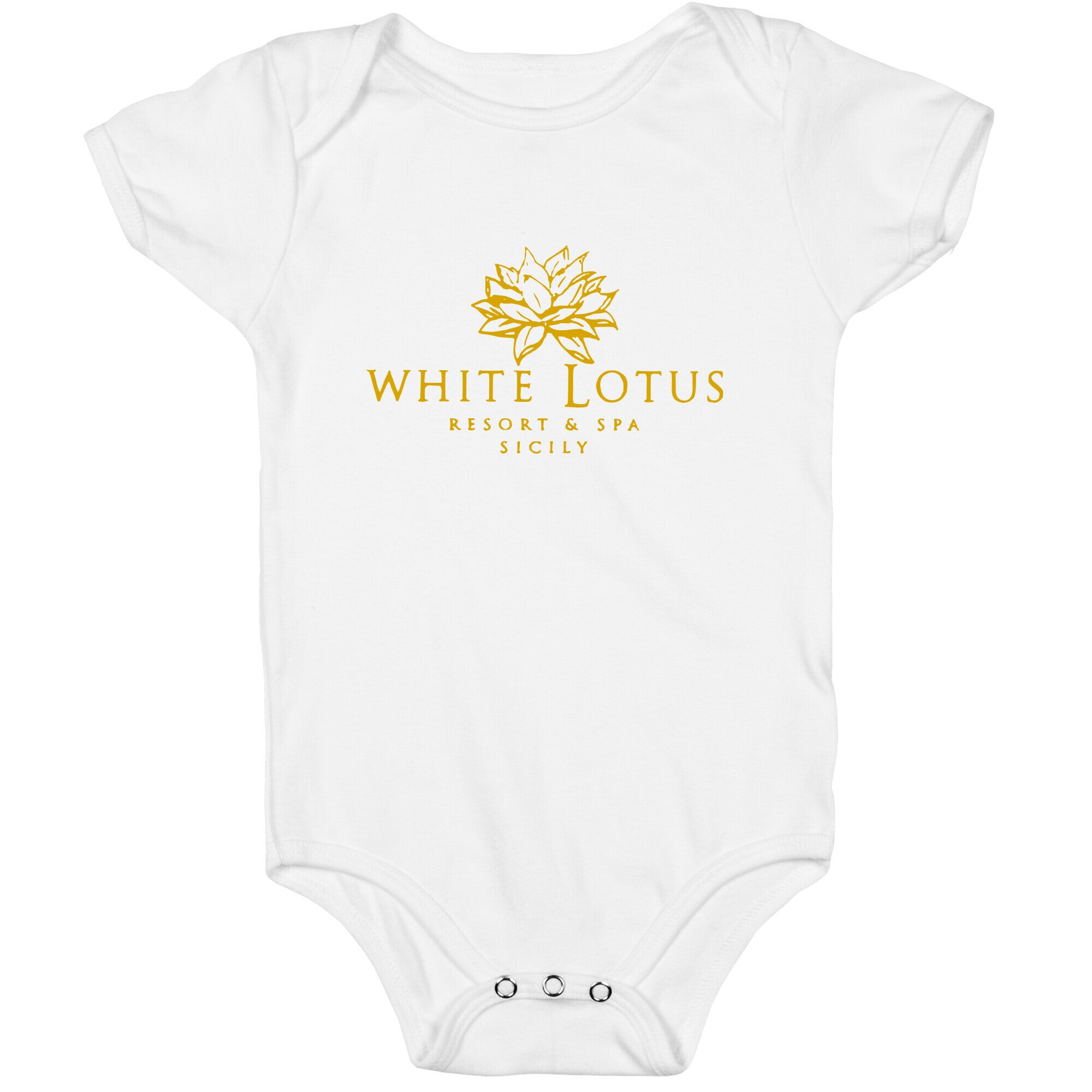White Lotus Resort Baby One Piece
