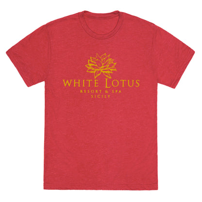 White Lotus Resort Unisex Triblend Tee