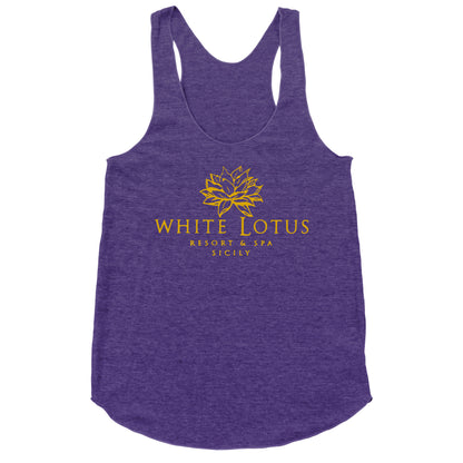 White Lotus Resort Racerback Tank