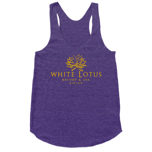 White Lotus Resort Racerback Tank