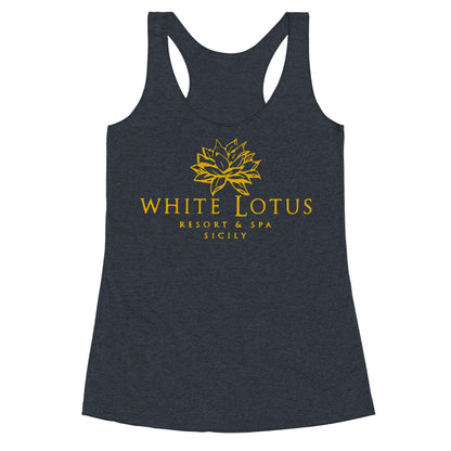 White Lotus Resort Racerback Tank