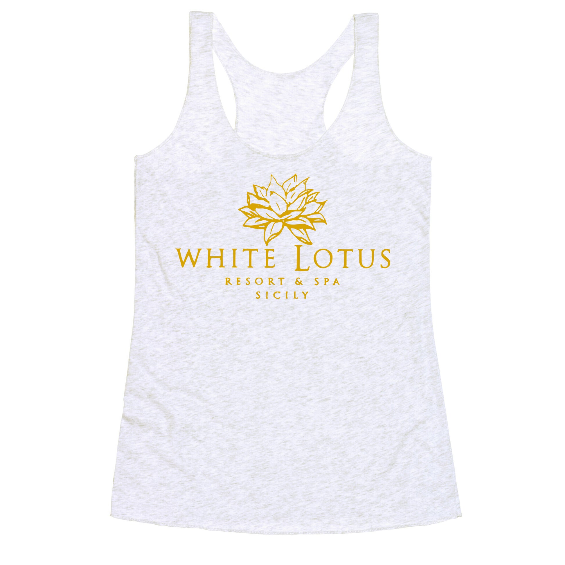 White Lotus Resort Racerback Tank