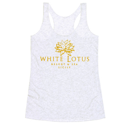 White Lotus Resort Racerback Tank